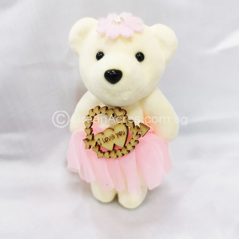 Mini Small Teddy Bear Toy with Text