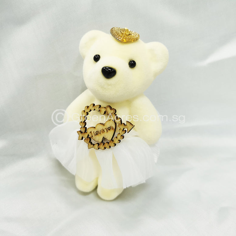 Mini Small Teddy Bear Toy with Text