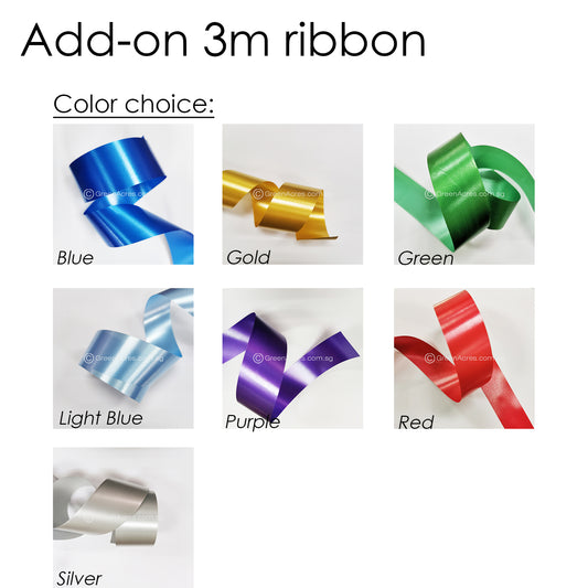 Add-on 3m PP Ribbon  (Mono color)