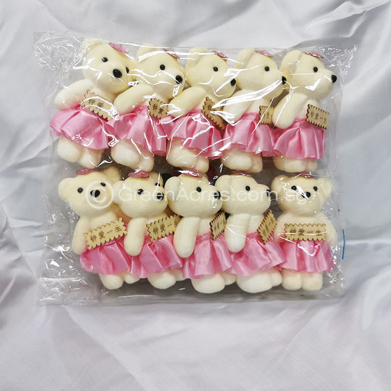Mini Small Teddy Bear Toy with Text