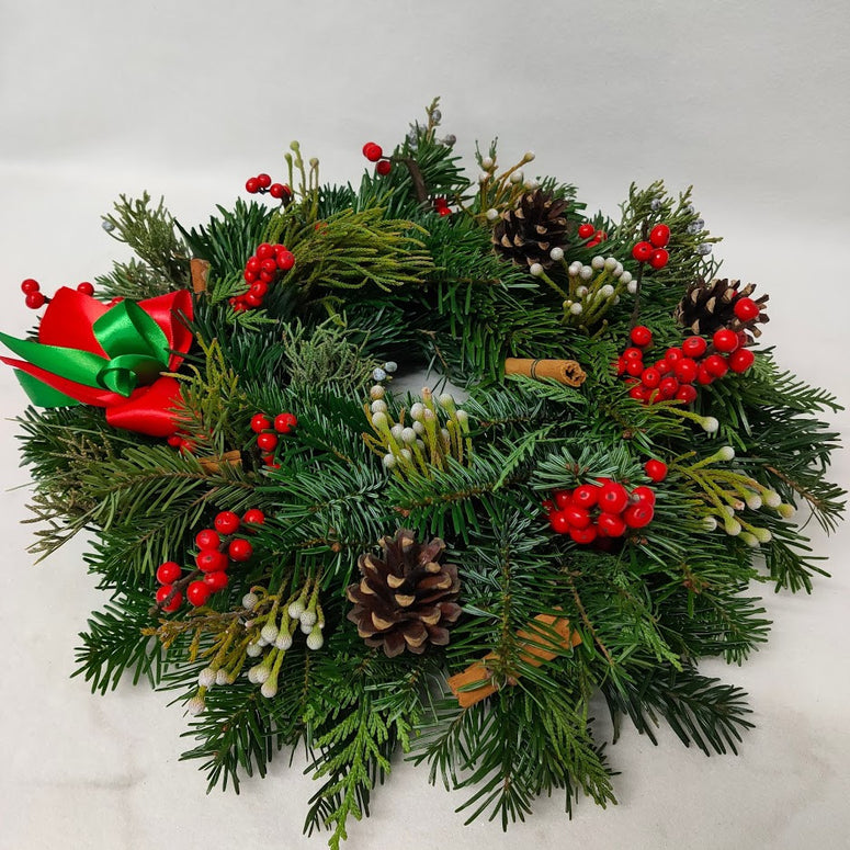 Christmas table wreath